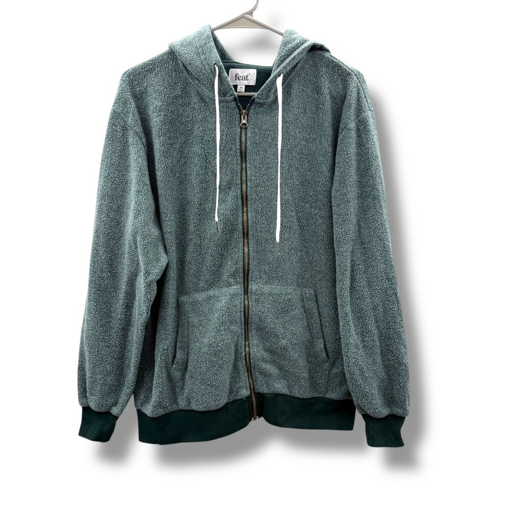 Feat BlanketBlend Full Zip‎ Hoodie Jacket Unisex Medium Green Lounge Cozy